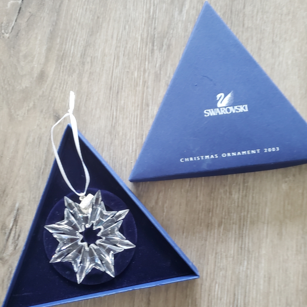 Vintage Swarovski Crystal Christmas Ornament 2003 Collectible